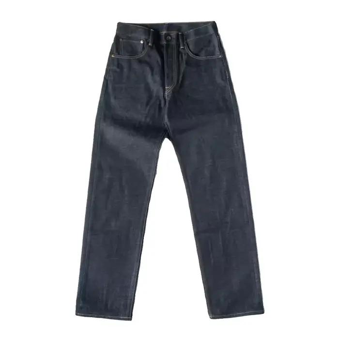 Non stock fin des années 1960 jean coupe slim pour homme pantalon en jean à lisière taille moyenne b