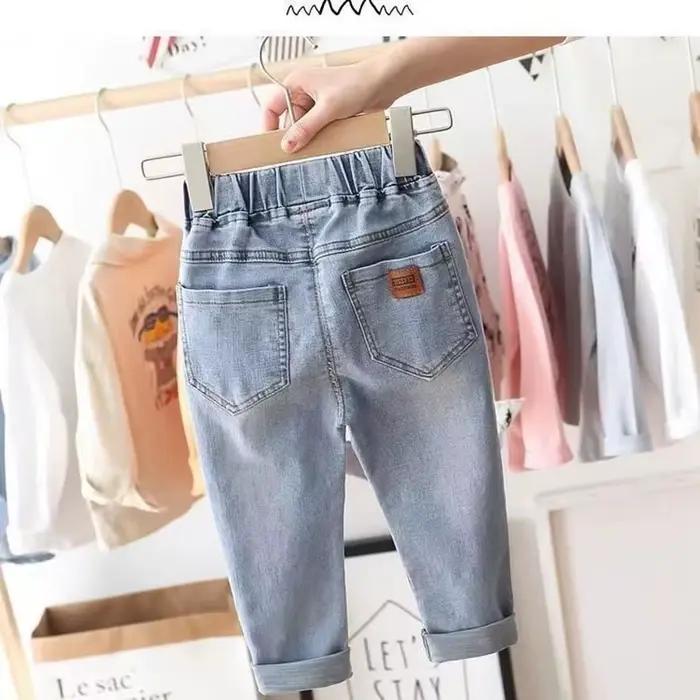 Jeans pour garçons petits et moyens, vêtements pour enfants, pantalons d'été, Version coréenne, nouv