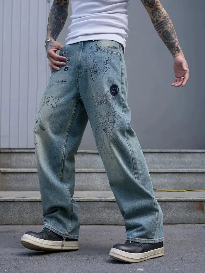 A99 RockCanRoll bonne qualité lavé coupe ample élégant mode Denim jean