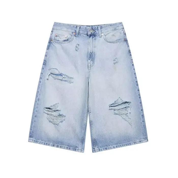Jeans décontractés et tendance pour le quotidien, style urbain, en polyester, taille mi-haute, coupe