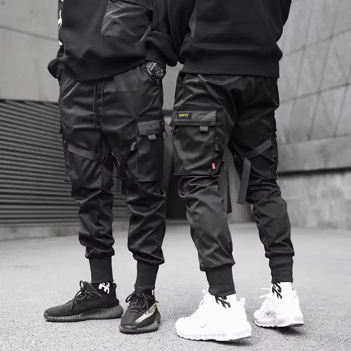 2025 hommes Multi poche pansement tactique technique vêtements pantalons de travail hommes Harajuku 