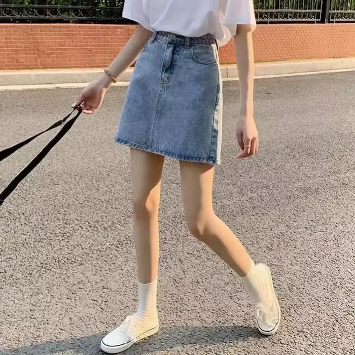 Été Denim jupe courte pour femmes haute Wiast Sexy sac serré jupes de hanche dame coupe ajustée Y2K 