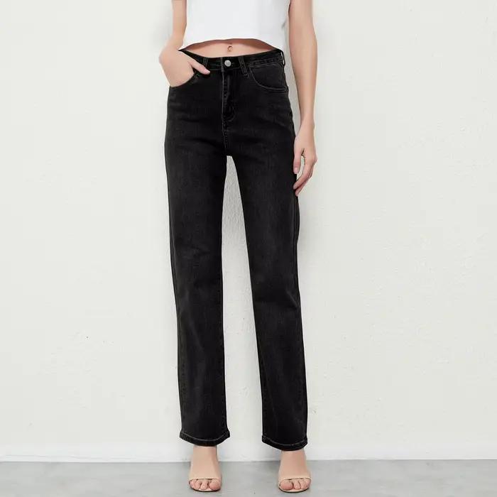 ZHISILAO – jean taille haute Stretch pour femme, pantalon en jean Long Vintage Baggy Streetwear 2021
