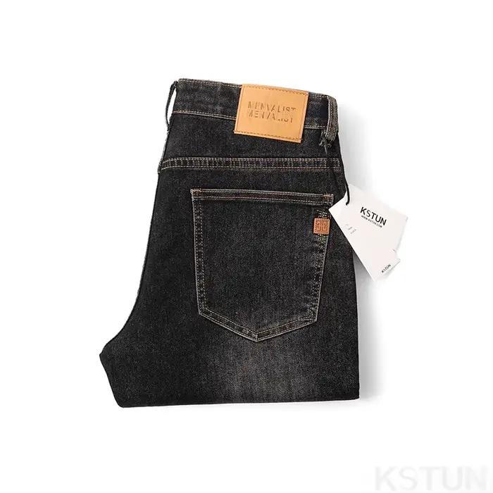 KSTUN 2025 nouveaux hommes jean pantalon Stretch mince droit haute qualité marque mâle Denim pantalo