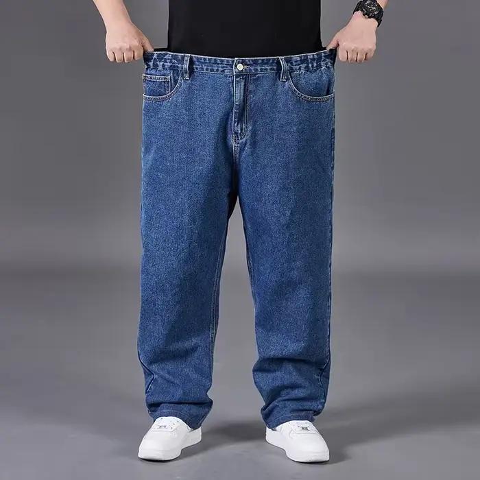Jeans Grande Taille Homme – Qualité Supérieure, Coupe Ample et Longue, Jean Baggy en Denim pour Tout