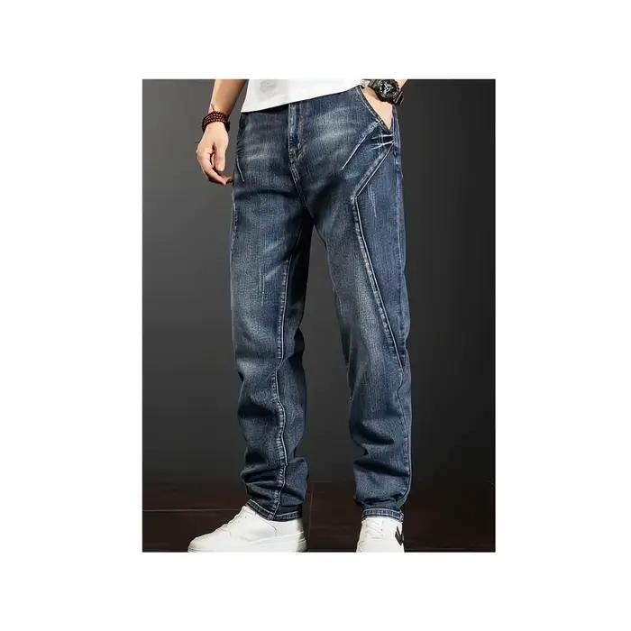 Jeans amples pour hommes FY10094, pantalons cargo pour hommes, pantalons décontractés à empiècements