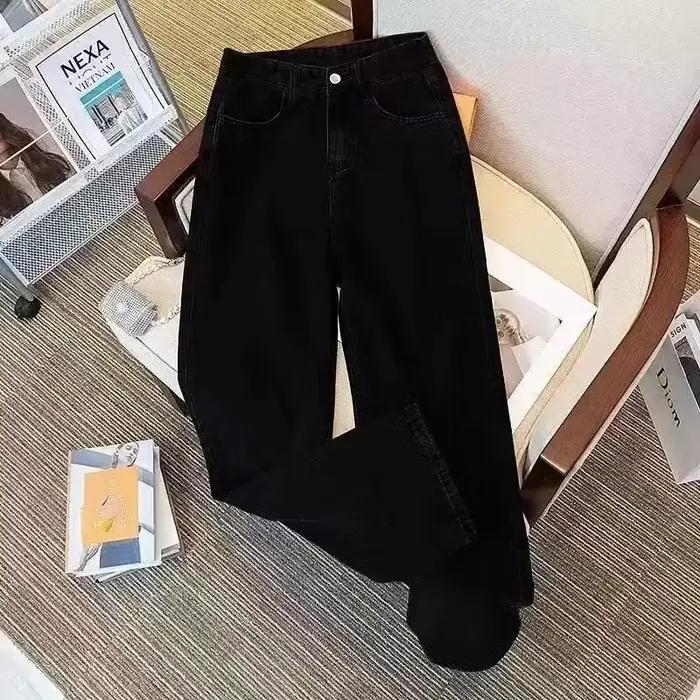 Vintage hommes jean gothique taille haute pantalon large Harajuku Vapor95 Denim pantalon brodé Baggy