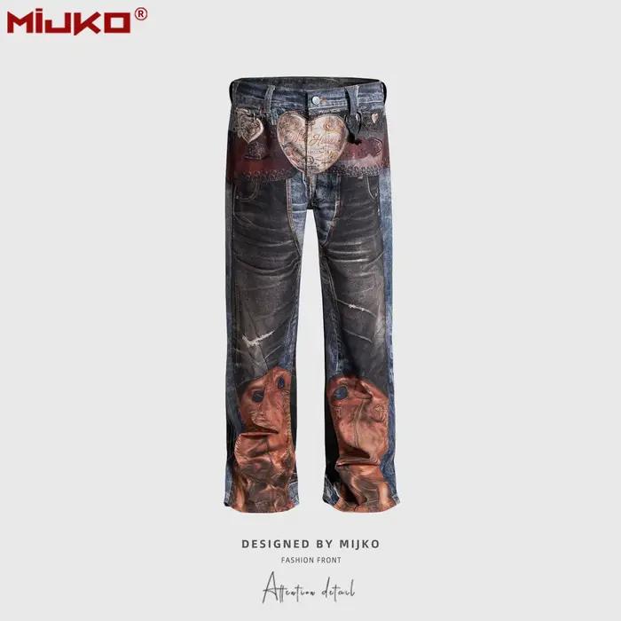 Jeans imprimés MIJKO ZJ159