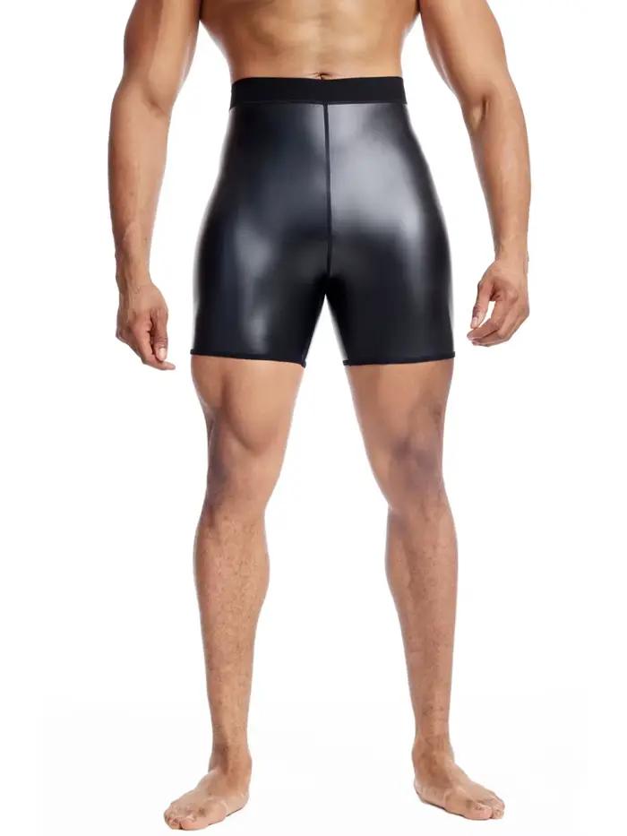 Pantalon en Faux Cuir à Taille artificiel astique pour Homme, Short Sexy avec Poches, pour ixen Club