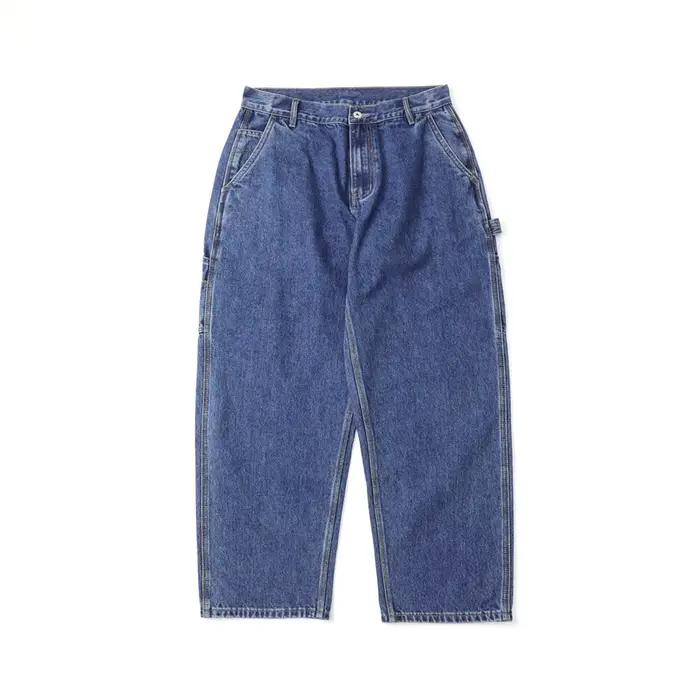 Jean Cargo délavé pour hommes, Streetwear rétro avec poches, Baggy, jambes larges, pantalon de charp
