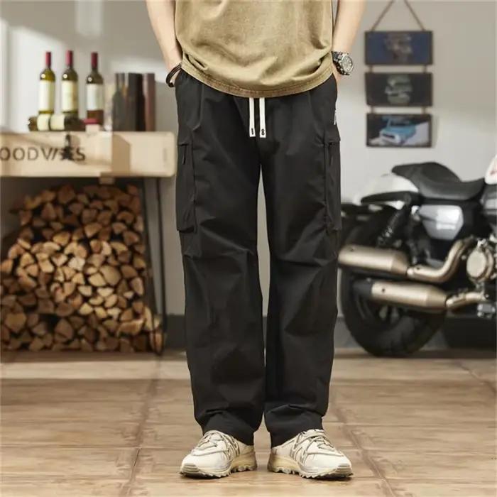 Pantalon cargo pour hommes, style paratrooper, coupe droite, décontracté, pour l'été, style américai
