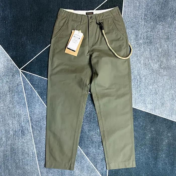 Pantalon 100% coton pour hommes, coupe décontractée, droit, conique, décontracté, printemps 2021, ja