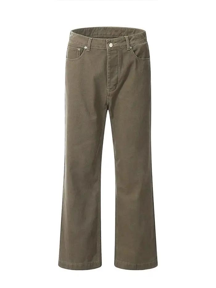 Jeans rétro style américain, pantalon en denim droit pour homme, streetwear Y2k, pantalon décontract