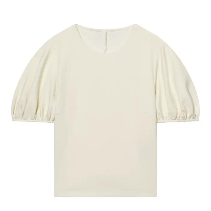 Ensemble pantalon et haut décontracté beige pour femme HH, t-shirt à manches courtes col rond et pan