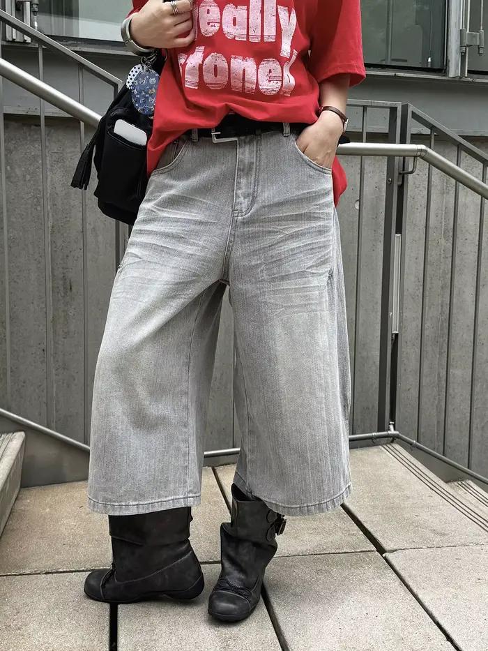 Nouveauté été : Jeans vintage style rétro américain pour femme