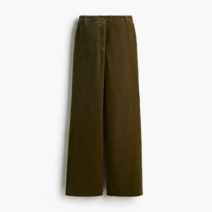 Costume pantalon uni pour femmes, col en v, sans manches, taille plissée, haut cintré, jambes larges