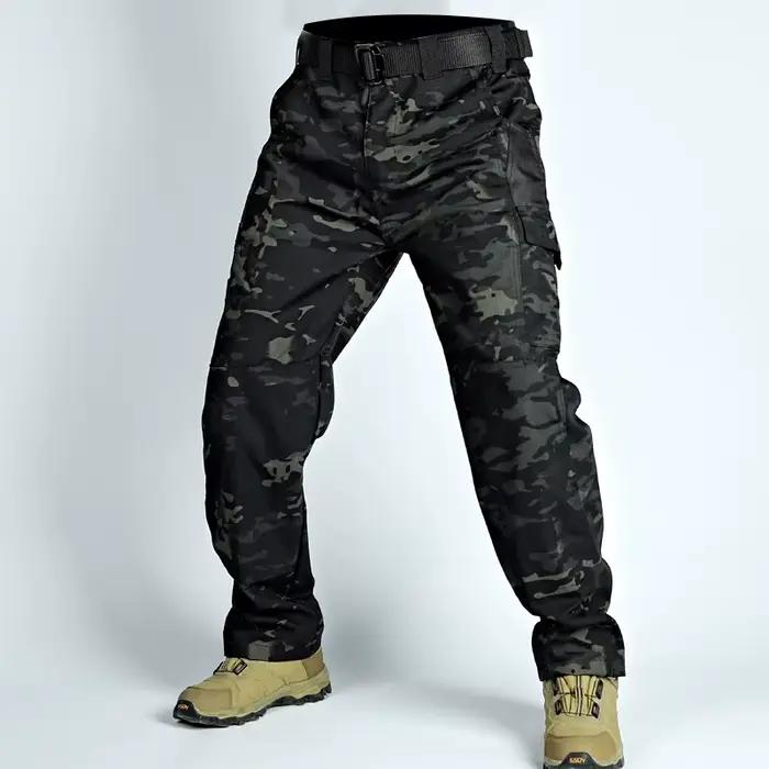 Pantalon de travail résistant à l'usure pour homme, Cargo droit multi-poches, pantalon tactique de J