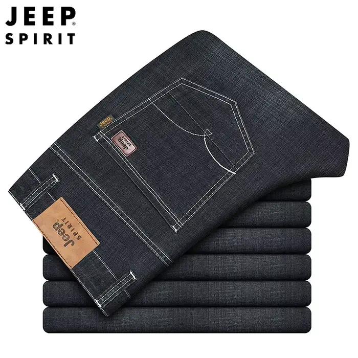 Jeep Spirit – jean à jambe droite pour hommes, pantalon d'affaires à la mode printemps-automne