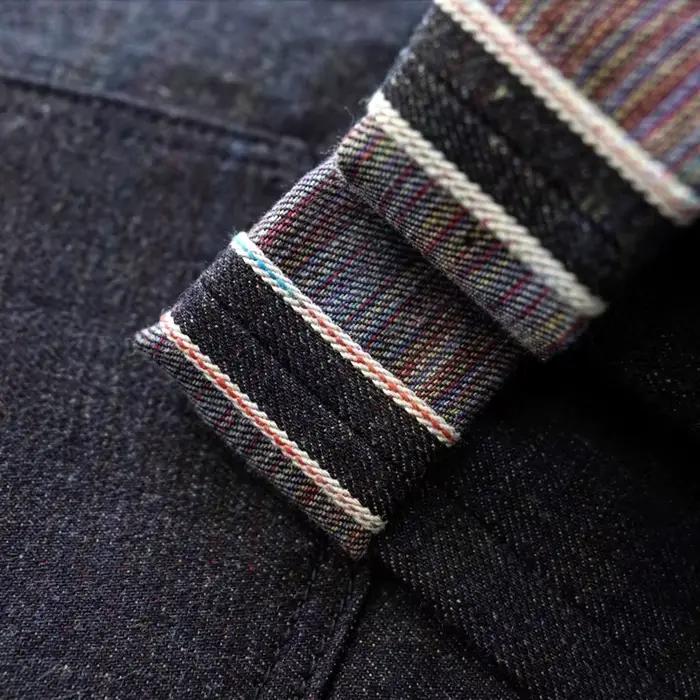 SAUCE ZHAN-Jean en denim à lisière sanforisé pour homme