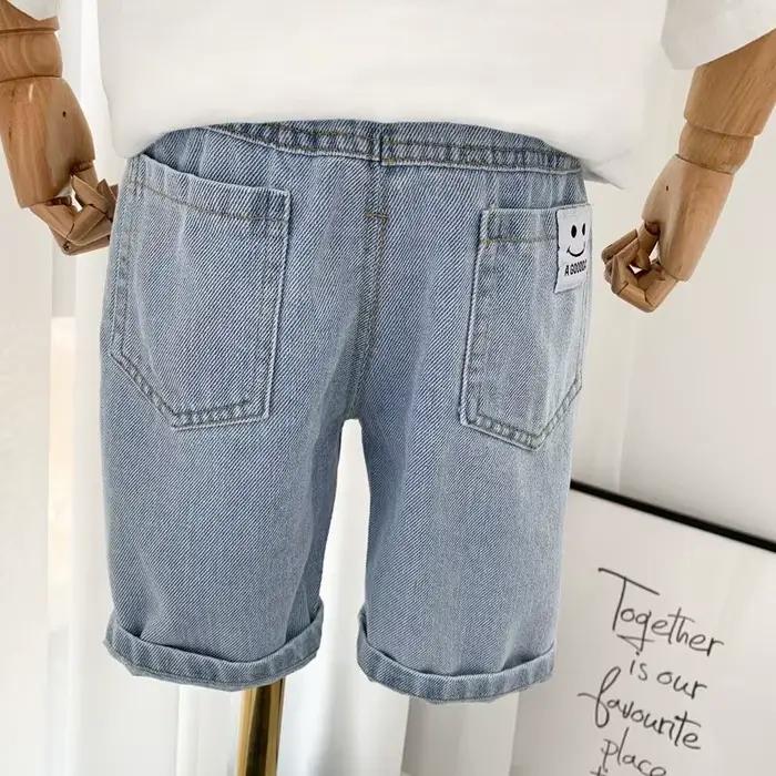 Short d'été déchiré coréen pour enfants, jeans fins pour garçons, shorts pour bébés, à la mode, nouveau