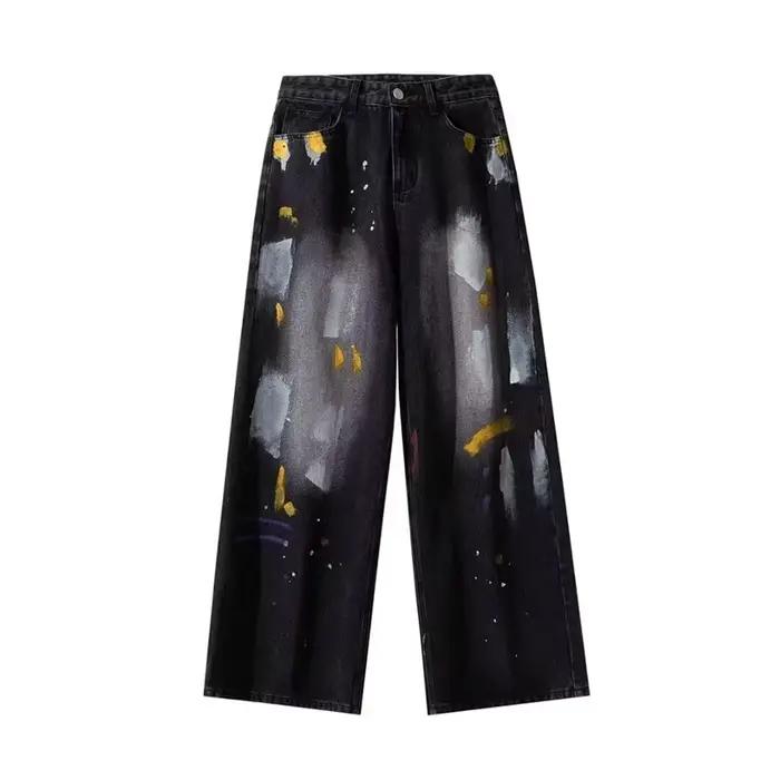 Nouveau Jean Baggy Imprimé Graffiti Hip Hop 2026 pour Hommes