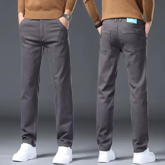 Jean slim marron pour homme