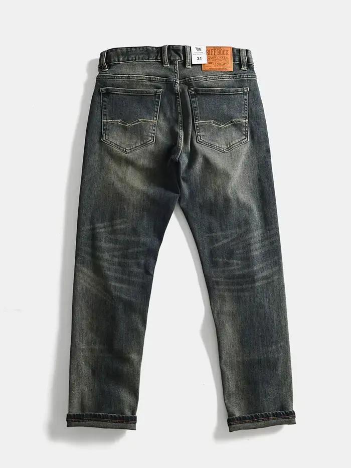 Jean délavé Vintage lourd japonais