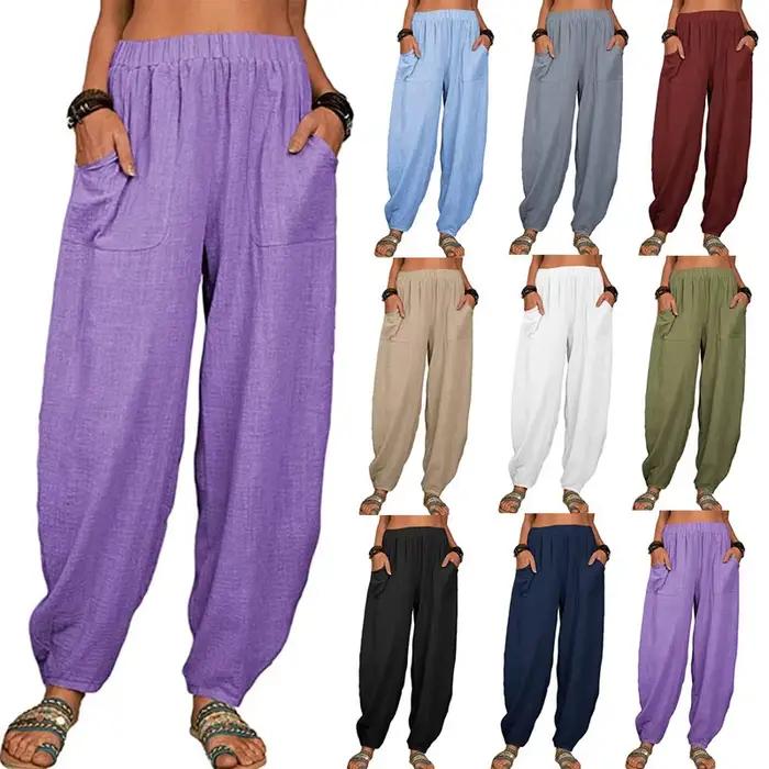 Pantalon Harem Confortable et Ample pour Femme