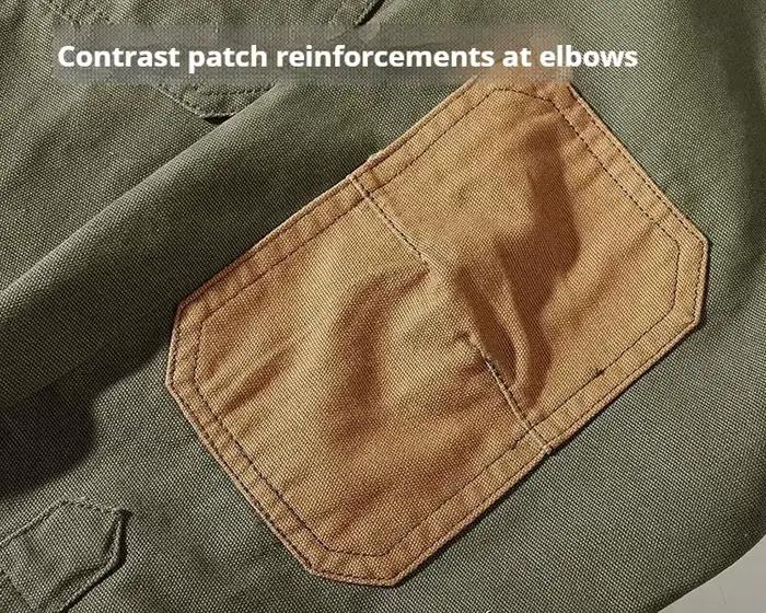Chemise de travail rétro américaine pour hommes