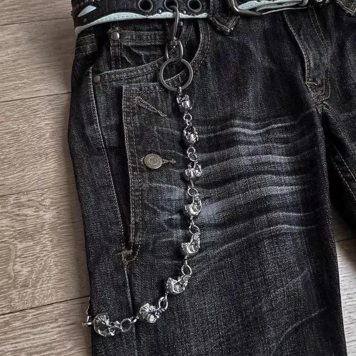 Nouveau jean ample brodé taille haute pour femme