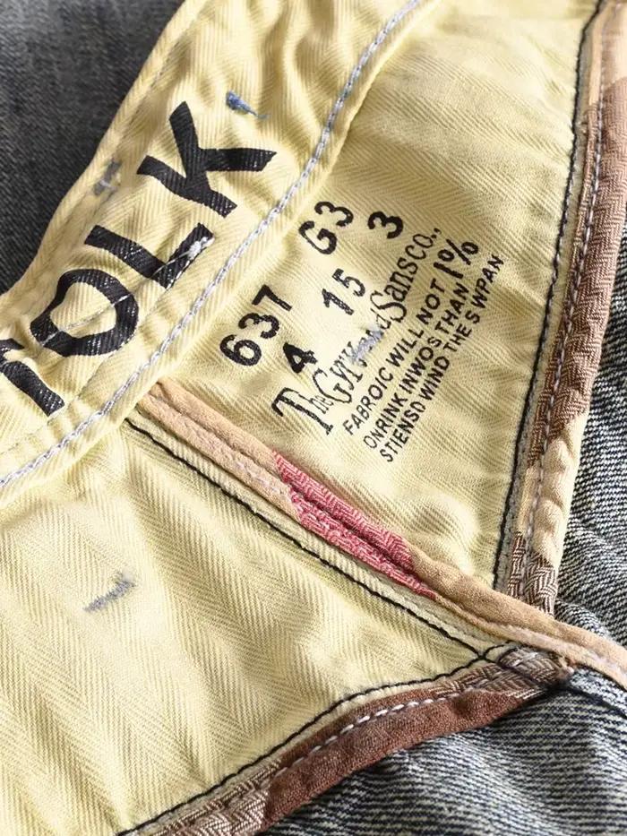 Jean en Denim droit décontracté 100% coton