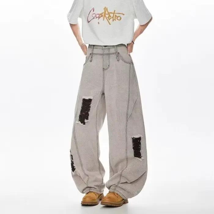 Jean déchiré style Hip Hop américain pour homme