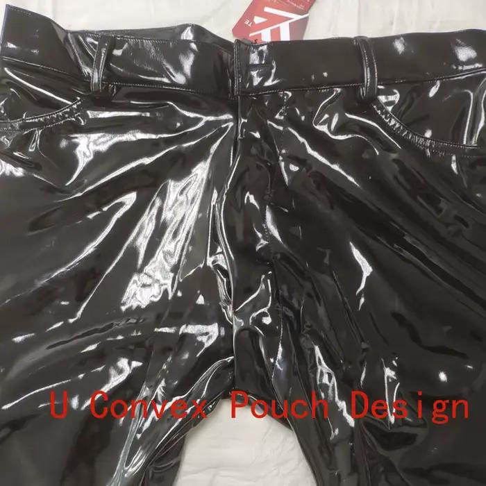 Pantalon crayon de danse sur scène brillant en Latex
