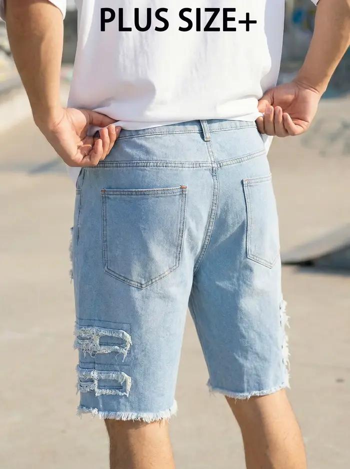 Shorts en jean grande taille pour hommes 2XL-6XL – Pantalons décontractés d'été