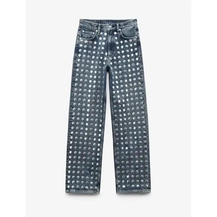 Jean droit vintage pour femme