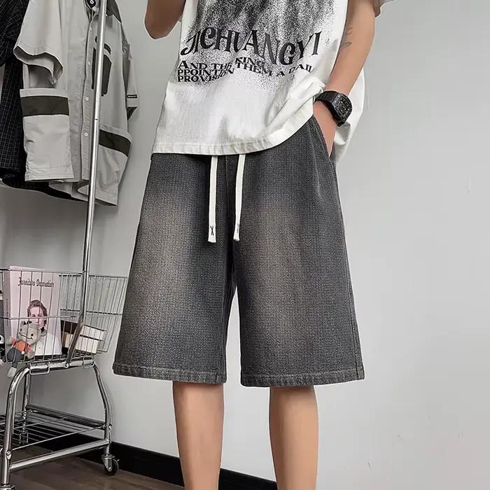 Le290-Short en denim décontracté pour homme