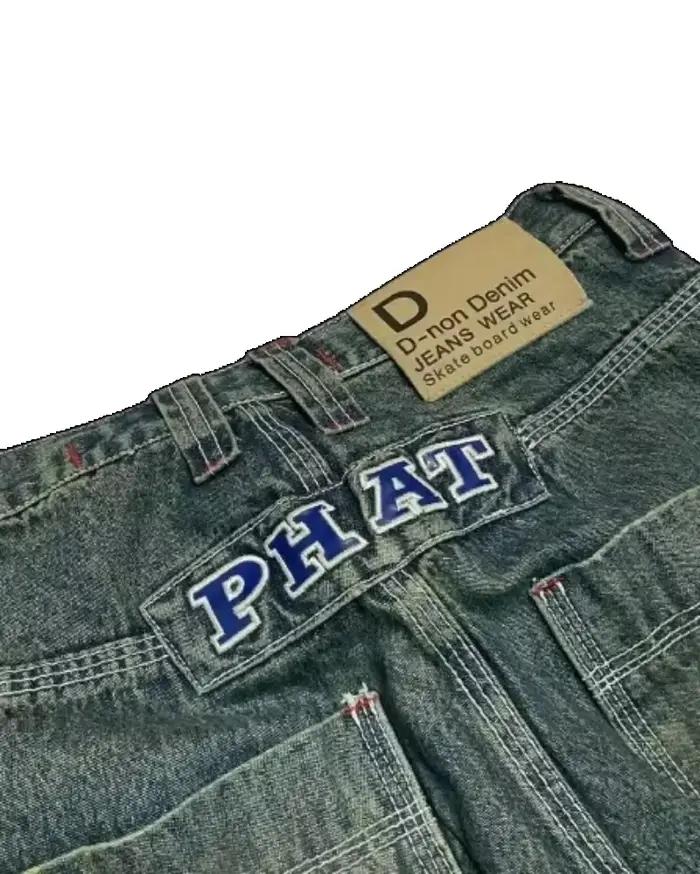 Y2K Street Jeans Hip-hop lettre broderie années 90 classique rétro jean ample et pantalon hommes et femmes taille haute