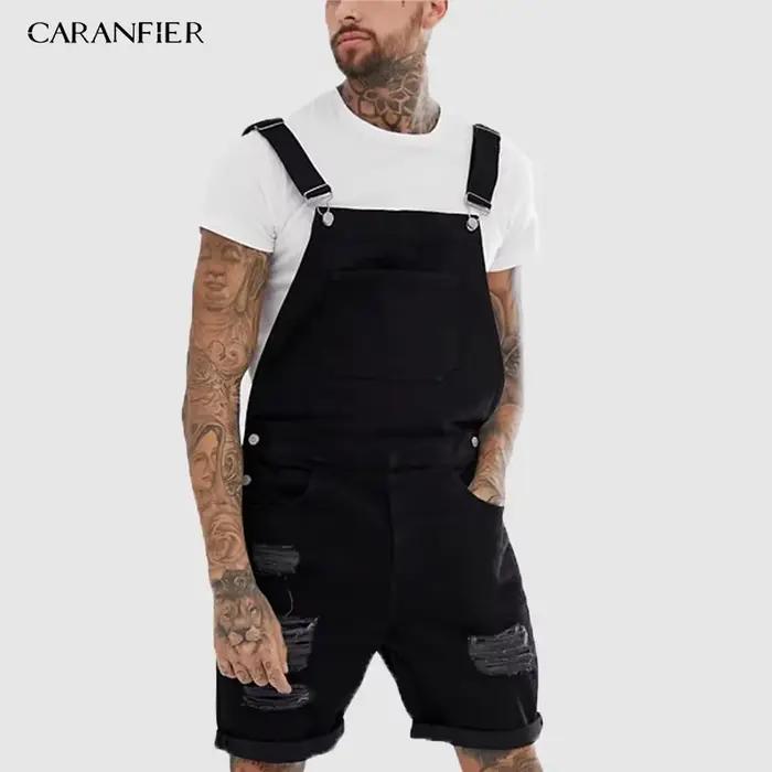 Salopette Caranfier en toile adoucissante, style décontracté, coupe légèrement élastique, pour hommes, idéale pour les sorties et les journées détendues