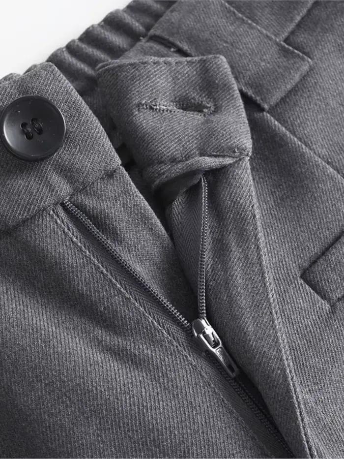 Pantalon long gris imbibé pour femme