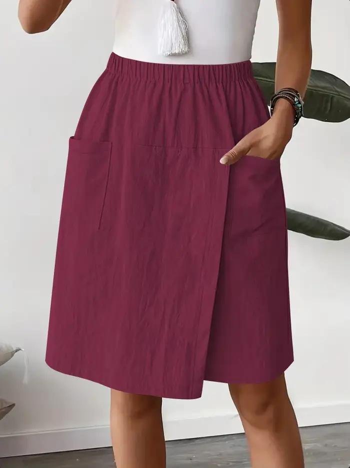 Nouveau pantalon jupe fendue européenne et américaine pantalons décontractés pour femmes en été décontracté ample