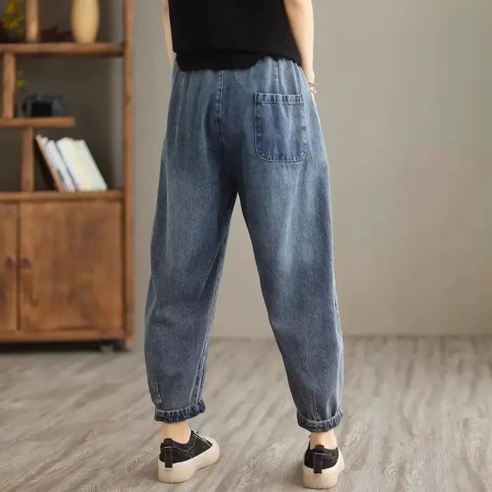 Jean taille haute pour femme
