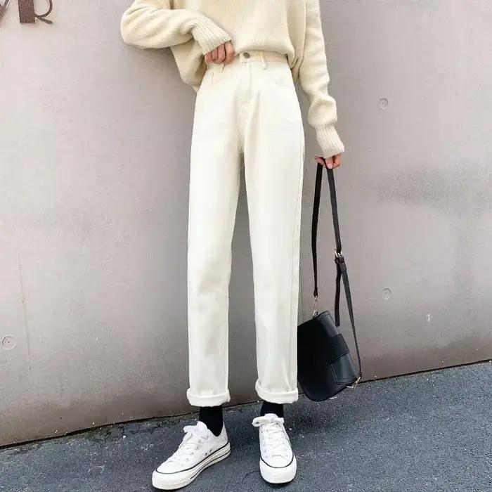 Jean taille haute pour femmes