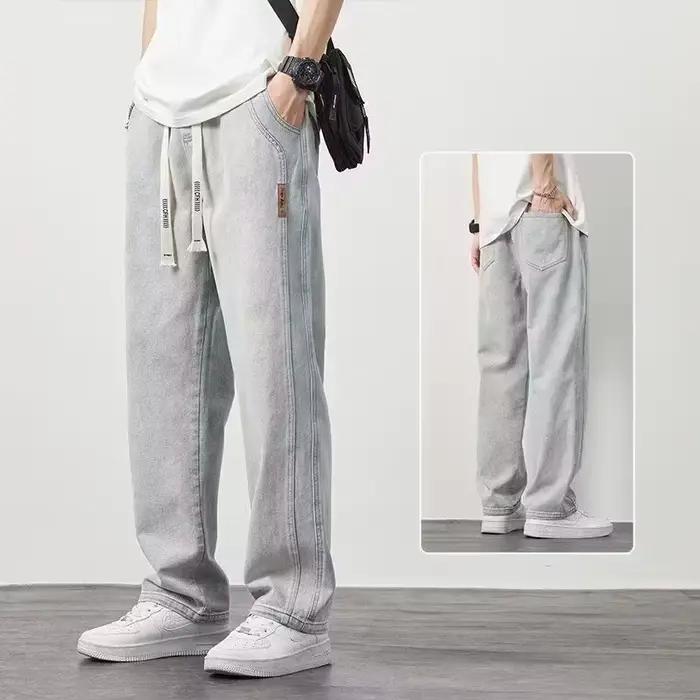 Jean ample à jambe droite pour homme
