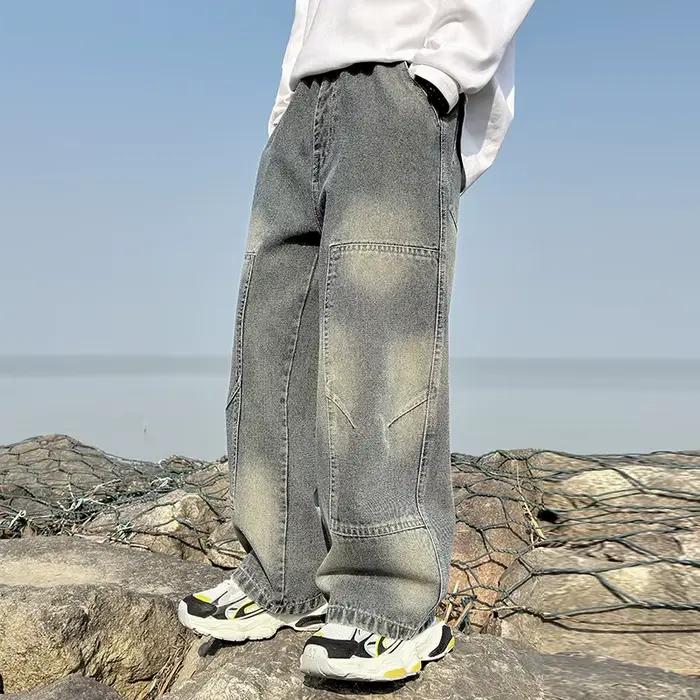 Nouveauté enfants couleur grise jean pantalon pour garçons Design élégant Denim
