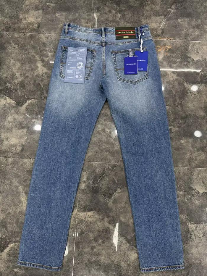OECHSLI jean coton mince hommes 2026 printemps été nouveau extérieur qualité broderie confortable droit grande taille 29-40 pantalon
