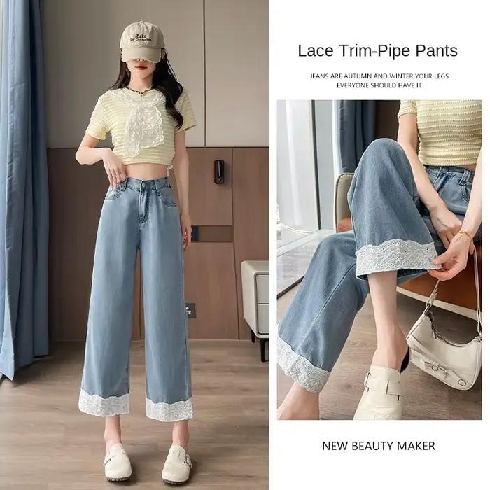 Jean taille haute pour femme