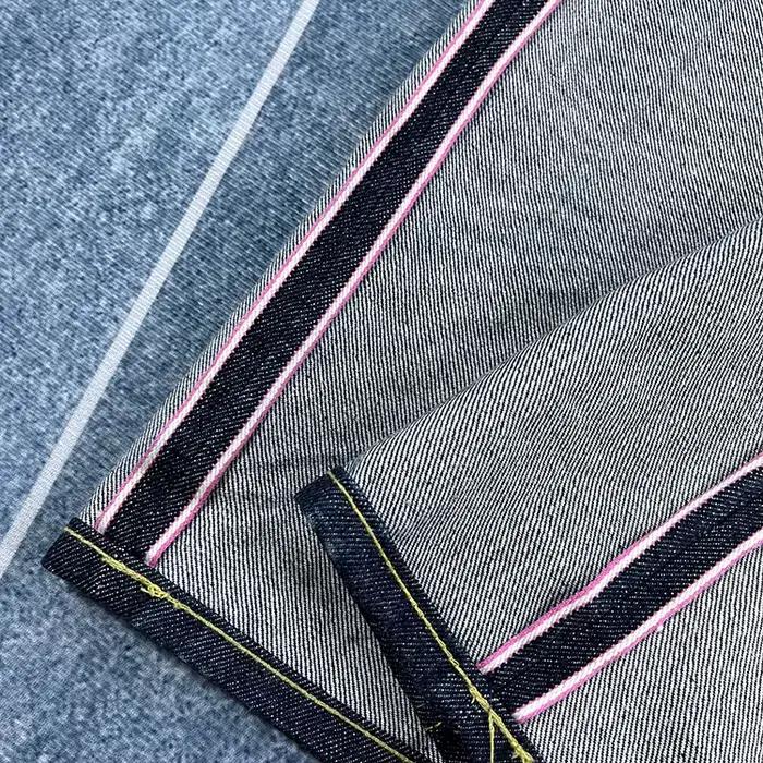 16oz haute qualité rose Selvadge Denim jean pour hommes coton lavé pantalon brut bleu américain Vintage dur épais