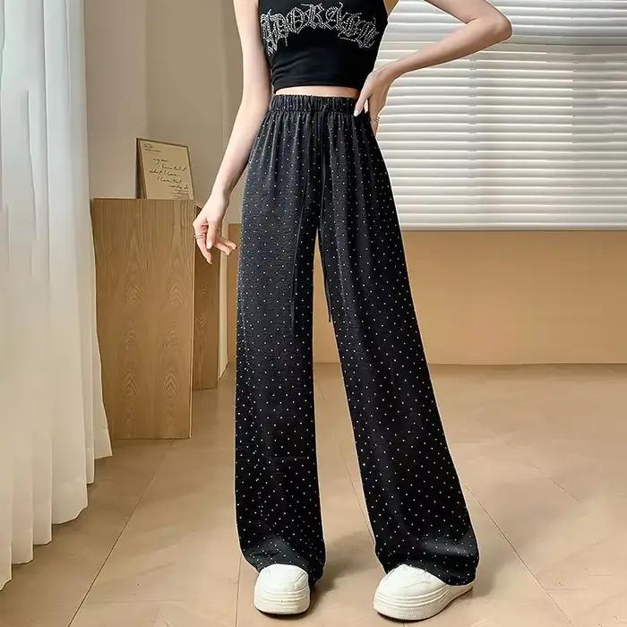 Pantalon taille haute pour femme