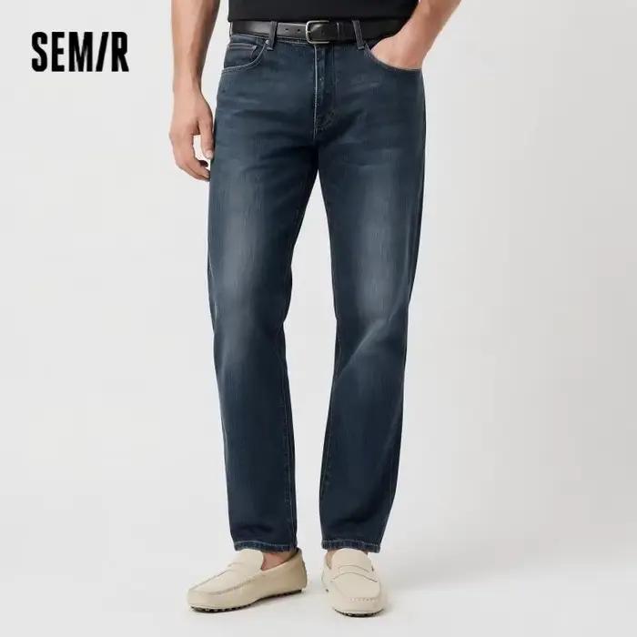 Semir jean hommes printemps modèle Vintage en détresse jambe droite trajet basique polyvalent décontracté petit ami