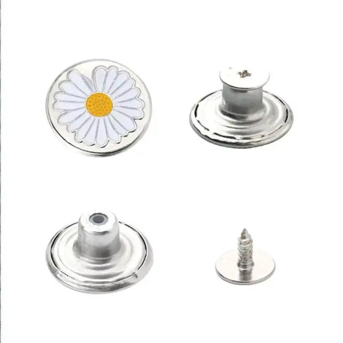 Boutons de jean réglables en métal